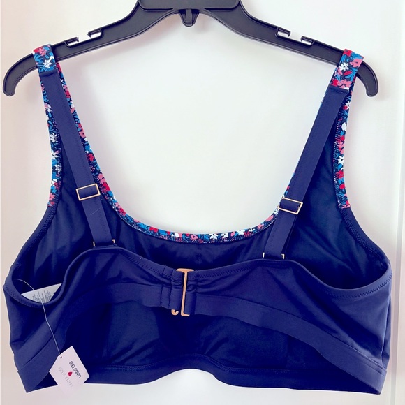 NWT Lands End X Draper James Two Piece Set Square Neck Bralette Swimsuit sz 22W - Picture 11 of 12